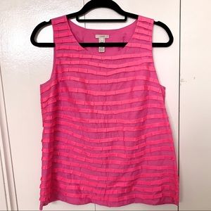 J. Crew Pink Striped Top
